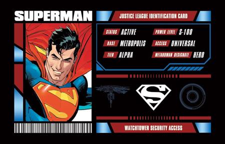 SUPERMAN JUSTICE LEAGUE MEMBERSHIP CARD